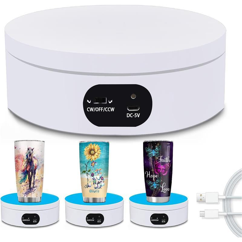 360 Degree Cup Rotating Display Stand for Rotating Photography Products Camera Automatic Digi Digital