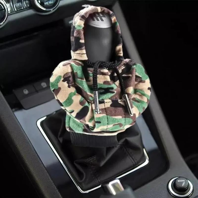 Car Gear Shift Cover Mini Hoodie for Stylish Car Shifter Interior Trim