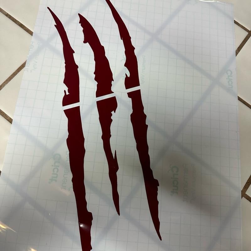 Headlight Claw Marks Decal