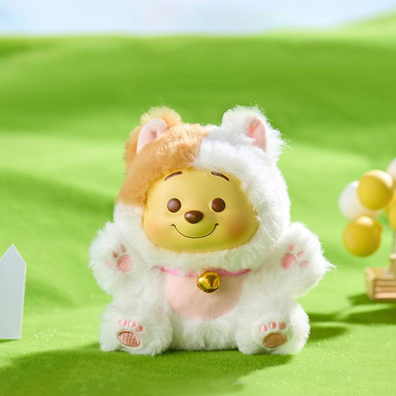 Disney Winnie-The-Pooh Collection Naughty Team Vinyl Plush Pendant Surprise Box -Mini Cute Stuff, Outfits Keychains, Out Shopping Party School Pendant,Birthday Gift