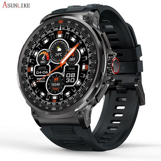Outdoor Smart Watch, 1.85-Inch HD Screen, V69 Large-Screen Smart Watch, Multiple Sports Modes, Bluetooth, Information Reminder, Listening to Music, Bluetooth Making and Receiving Calls, Health Monitoring, Sports Trajectory, Gifts Wearable Remote