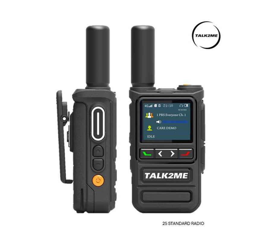 NORTH AMERICA (USA, PR, CANADA, MEXICO) 25 STANDARD Walkie-Talkie Portable with USB Charger Cable, 1St Year of Service Included - Radio Audio