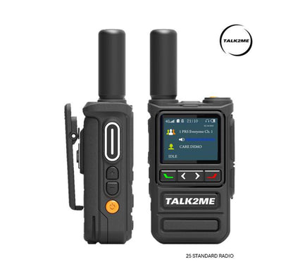 NORTH AMERICA (USA, PR, CANADA, MEXICO) 25 STANDARD Walkie-Talkie Portable with USB Charger Cable, 1St Year of Service Included - Radio Audio