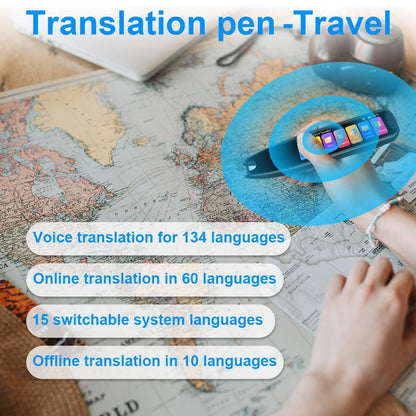 Multipurpose Translation Pen, Multifunctional Smart Pen, Digital & Smart Translation Pen for Home, Office, School, Smartphone Accessories, Portable Charging Smartphone Accessories