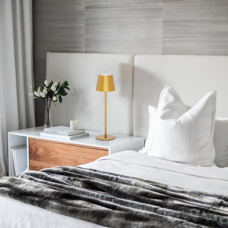 Stylish 2-Pack Cordless LED Desk Lamps - Rechargeable Touch Night Lights for Home, Restaurant, Camping & More!