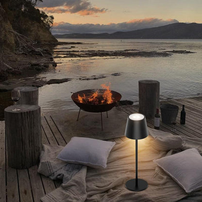 Stylish 2-Pack Cordless LED Desk Lamps - Rechargeable Touch Night Lights for Home, Restaurant, Camping & More!