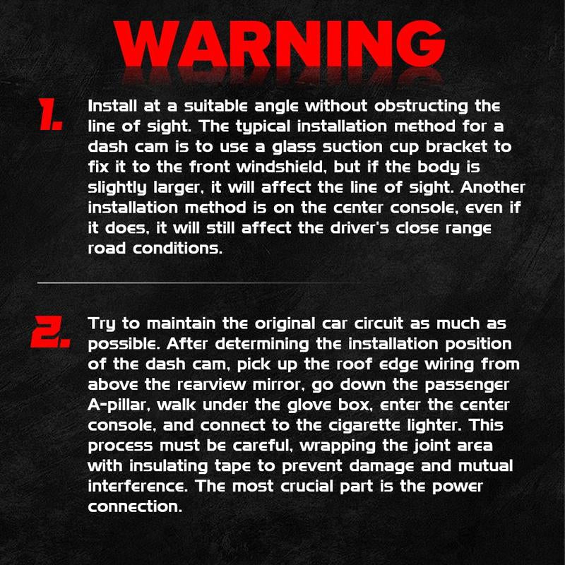 4K Dash Cam Front & Rear, Car DVR with Built in Wifi, Infrared Night Car Recorder, Loop Recording, Parking Monitor, Car Video Surveillance