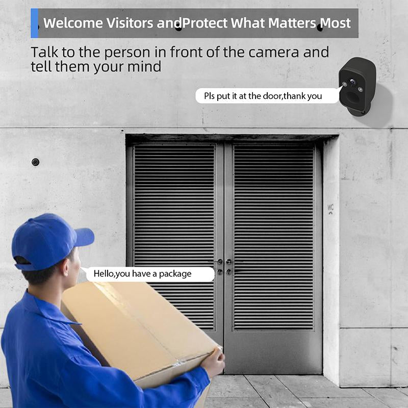 Rraycom BW6 Wireless Security Camera, Easy Installation, Audio Card