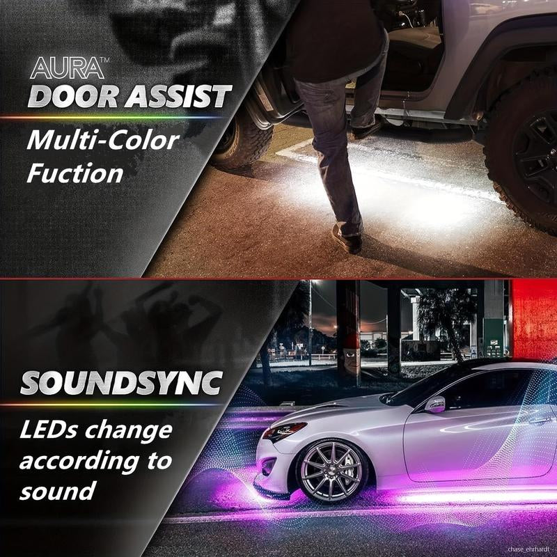 Car LED Light Strip, Remote Control App Car LED Light Strip, 1 Count Waterproof LED Light Strip for Car Interior Decoration