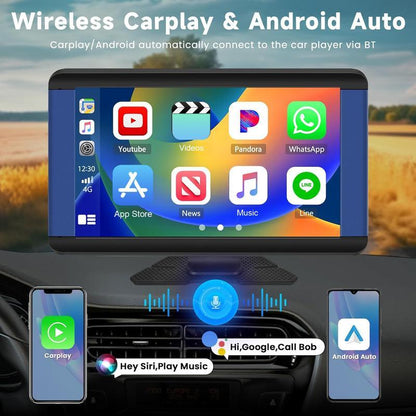 【QPJ】2025 Upgraded Wireless Carplay Screen: the Ultimate Portable Car Play Adapter for Seamless In-Car Entertainment