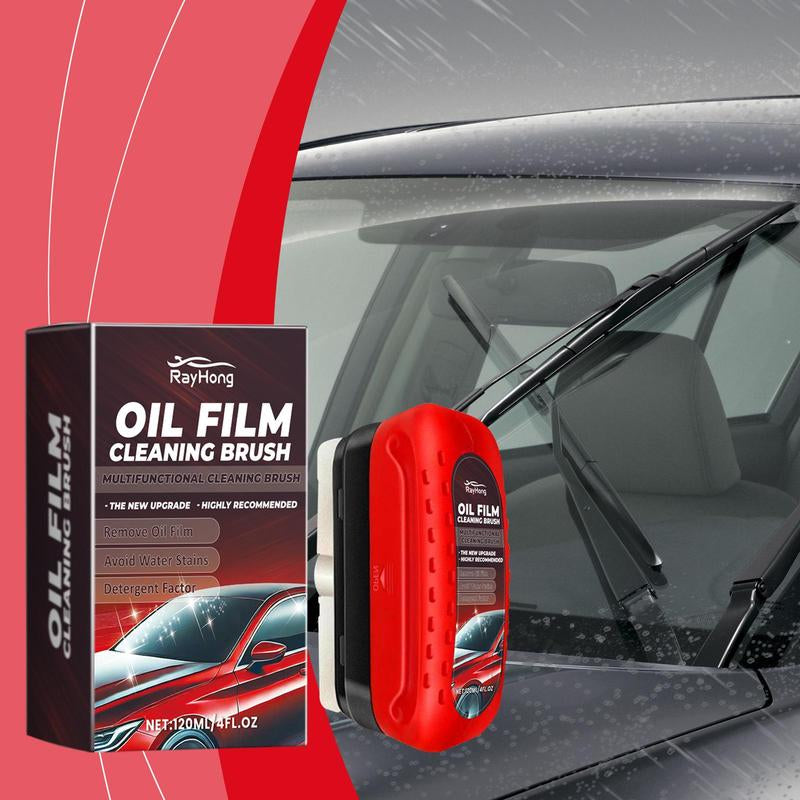 120Ml Car Windshield Cleaning Agent, Oil Film Cleaning Agent, Windshield Refurbishment Decontamination Watermark Remover Degreaser, Automotive Cleaner, Car Detailing Products, Car Cleaning Kit