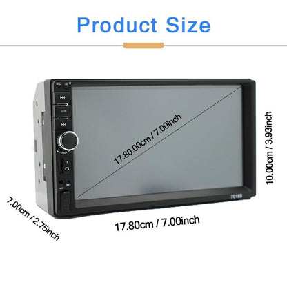 7 Inch Touch Screen Car Stereo, 1 Set MP5 Player, Bluetooth-Compatible Car Audio Player, Multimedia Player for Car, Universal Electronics