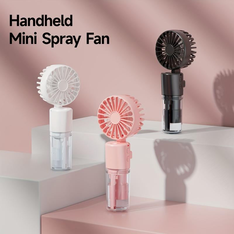 Handheld Mist Fan - Compact Foldable Desk Fan for Portable Neck Hanging Outdoor Cooling Experience