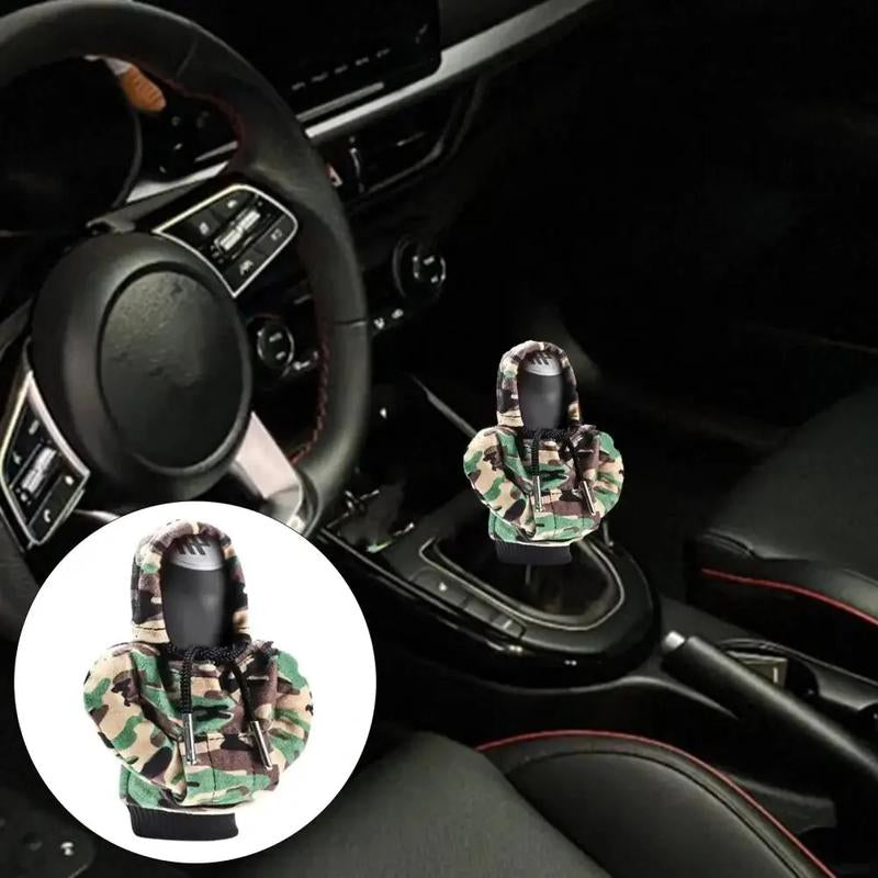 Car Gear Shift Cover Mini Hoodie for Stylish Car Shifter Interior Trim