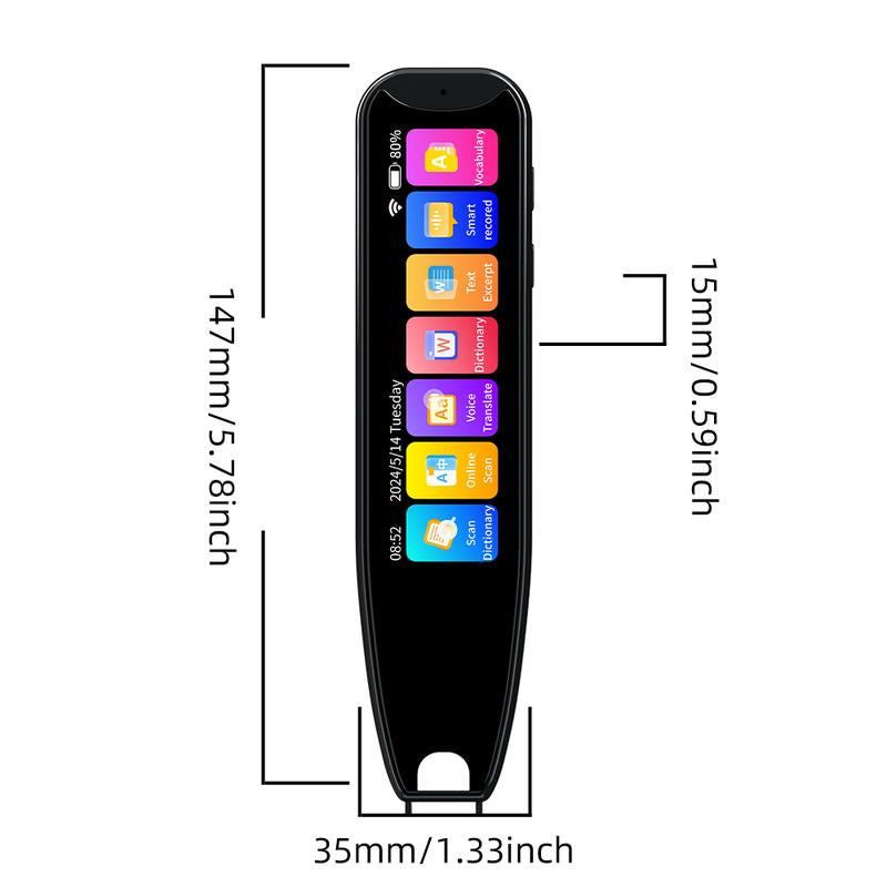 Multipurpose Translation Pen, Multifunctional Smart Pen, Digital & Smart Translation Pen for Home, Office, School, Smartphone Accessories, Portable Charging Smartphone Accessories