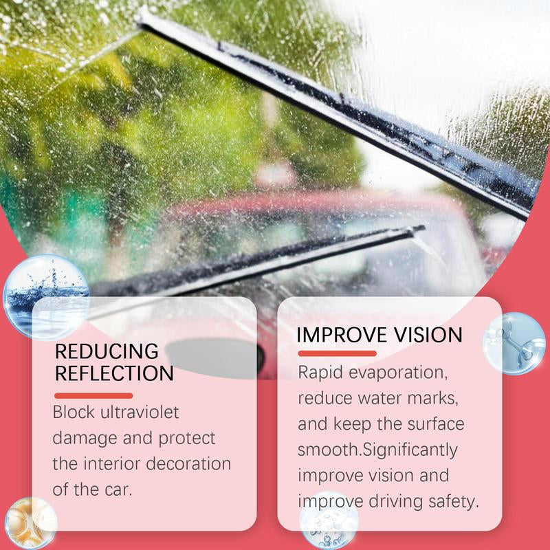 120Ml Car Windshield Cleaning Agent, Oil Film Cleaning Agent, Windshield Refurbishment Decontamination Watermark Remover Degreaser, Automotive Cleaner, Car Detailing Products, Car Cleaning Kit
