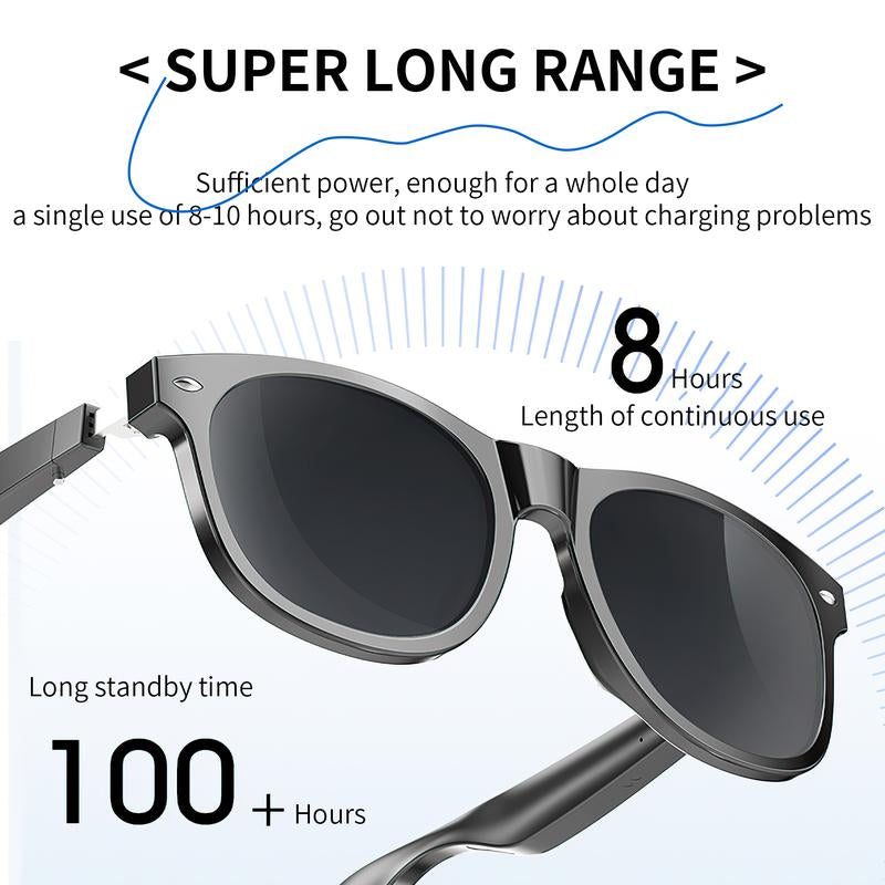 Sunglasses, Earphones, Intelligent Bluetooth Glasses, Remote High Sound Quality Polarization, UV Protection