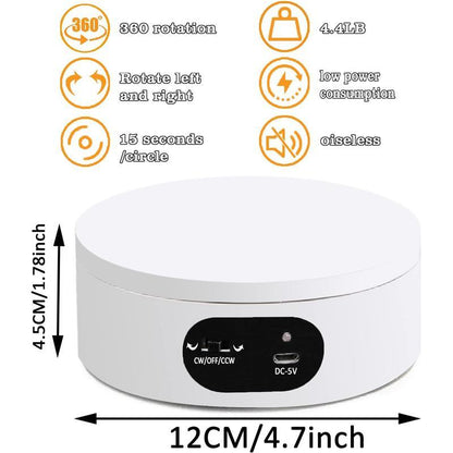 360 Degree Cup Rotating Display Stand for Rotating Photography Products Camera Automatic Digi Digital