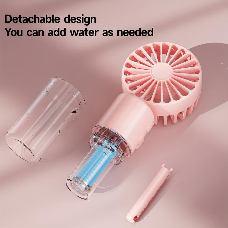Handheld Mist Fan - Compact Foldable Desk Fan for Portable Neck Hanging Outdoor Cooling Experience