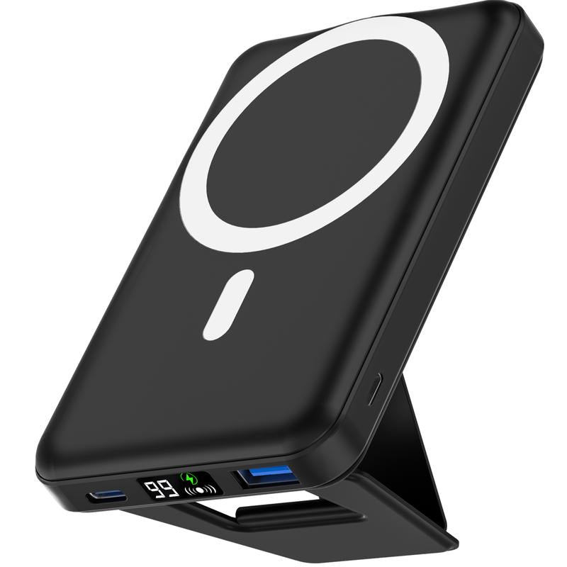 Podoru Wireless Charger for Magsafe Smartphone Fast Charging Power Bank, 10000Mah Magnetic Battery Pack &USB-C Cable, for Iphone 16/15/14/13/12 Series