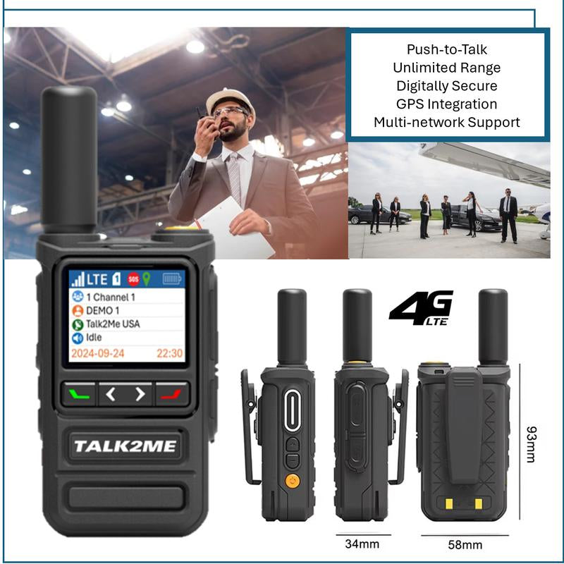 NORTH AMERICA (USA, PR, CANADA, MEXICO) 25 STANDARD Walkie-Talkie Portable with USB Charger Cable, 1St Year of Service Included - Radio Audio
