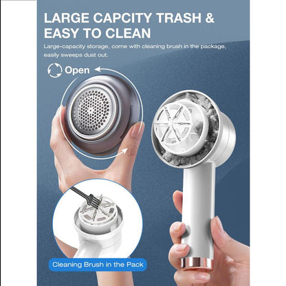Rechargeable Fabric Shaver with LED Display & Large Capacity Container 3-Settings Control Shaver Easy-To-Grip Handle High-End Color Matching ,Efficient Sweater and Lint Shaver for Clothes