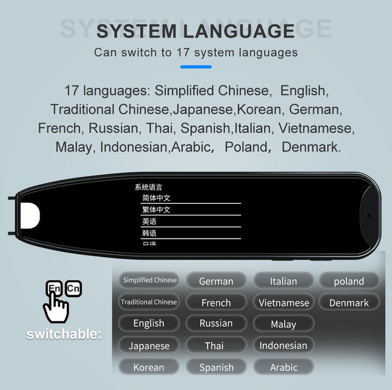 Multipurpose Translation Pen, Multifunctional Smart Pen, Digital & Smart Translation Pen for Home, Office, School, Smartphone Accessories, Portable Charging Smartphone Accessories