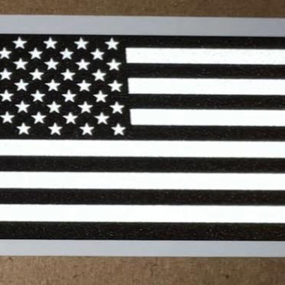 Reflective US Flag Sticker Decal - Set of 2, 5" Vinyl Decals for Driver and Passenger Sides - Automotive & Motorcycle Car Exterior Accessories, Car Stickers