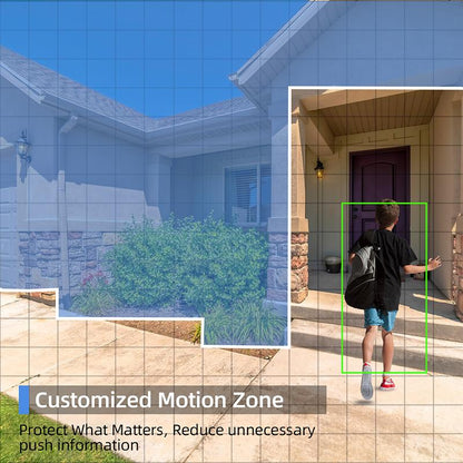 Rraycom BW6 Wireless Security Camera, Easy Installation, Audio Card