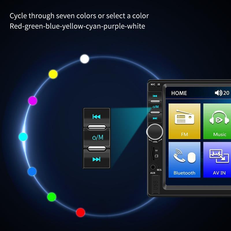 7 Inch Touch Screen Car Stereo, 1 Set MP5 Player, Bluetooth-Compatible Car Audio Player, Multimedia Player for Car, Universal Electronics