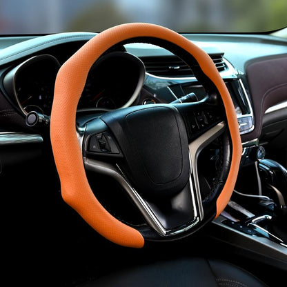 Napa Nappa Leather Steering Wheel Cover New Quick Turn Non-Slip Breathable Ultra-Thin Universal Grip Cover Suitable for Four Seasons Car Accessories Fathersdaygift