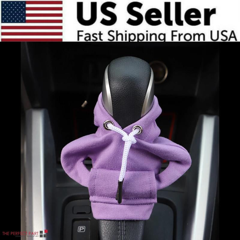 Car Gear Shift Cover Mini Hoodie for Stylish Car Shifter Interior Trim