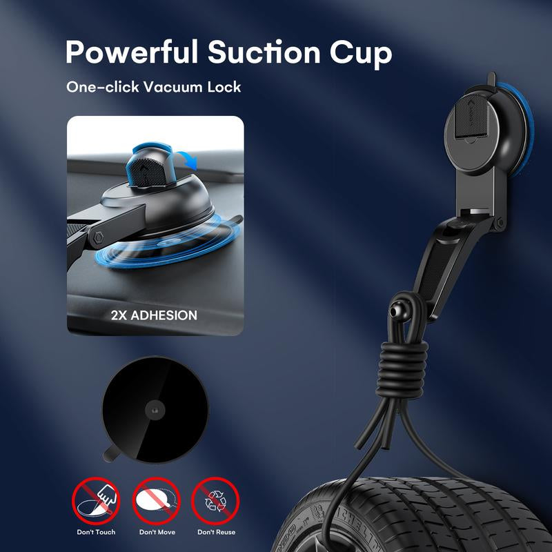 ZEEHOO 15W Fast Wireless Car Charger[Outdoorfun] & Auto-Clamping Phone Mount - Secure Dual-Mode Charging for Iphone 16/15/14/13/12/11 Pro Max/Xs & Samsung Galaxy S23/S22