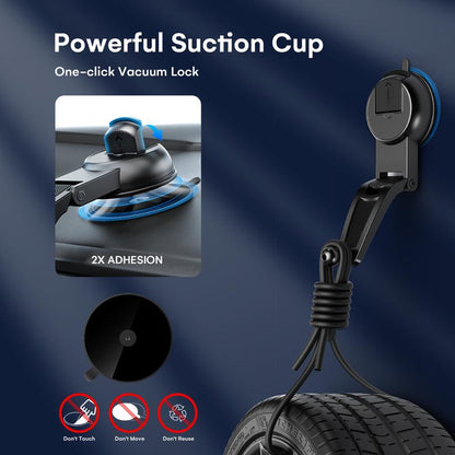 ZEEHOO 15W Fast Wireless Car Charger[Outdoorfun] & Auto-Clamping Phone Mount - Secure Dual-Mode Charging for Iphone 16/15/14/13/12/11 Pro Max/Xs & Samsung Galaxy S23/S22