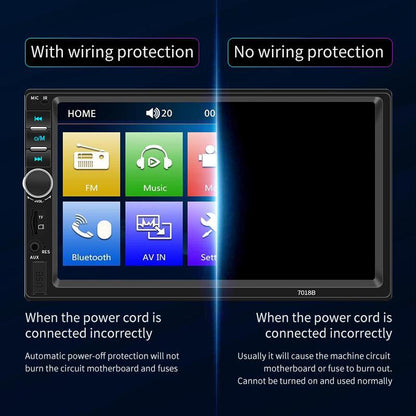 7 Inch Touch Screen Car Stereo, 1 Set MP5 Player, Bluetooth-Compatible Car Audio Player, Multimedia Player for Car, Universal Electronics