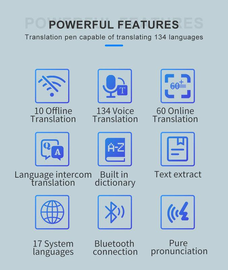 Multipurpose Translation Pen, Multifunctional Smart Pen, Digital & Smart Translation Pen for Home, Office, School, Smartphone Accessories, Portable Charging Smartphone Accessories