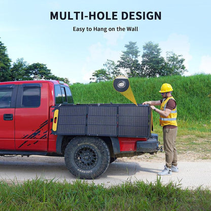 VTOMAN VS110 Portable Solar Panel for Solar Generator, 110W 19V Folding Solar Charger with 23% Efficiency, IP67 Waterproof and Adjustable Kickstands Design for Camping, RV, Outdoor Adventures (VS110)