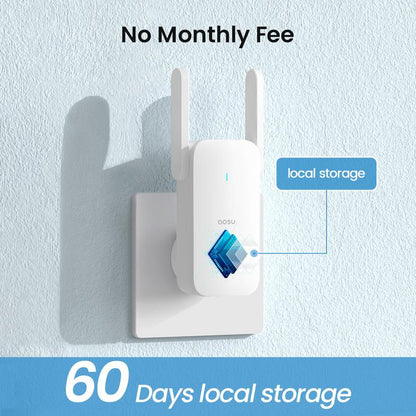 AOSU Doorbell Camera Wireless, 5MP Ultra HD, No Monthly Fee, Triple Motion Detection Video Doorbell with Homebase, Enhanced (2.4/5 Ghz) Wifi, 180-Day Battery Life, Work with Alexa & Google Assistant